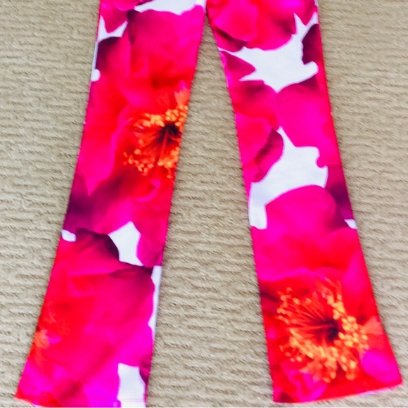 Vintage Y2K Digital FLORAL Print PANTS Size Small - Picture 6 of 8